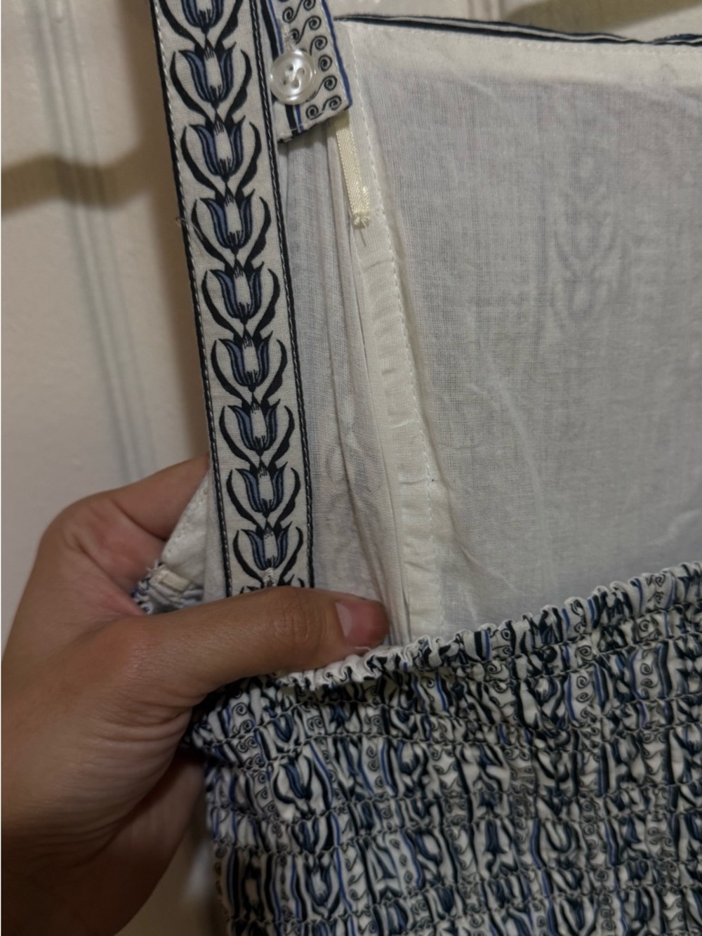 Max Studio Blue & White Striped Square-Neck Maxi Dress with POCKETS!! - Picture 8 of 10